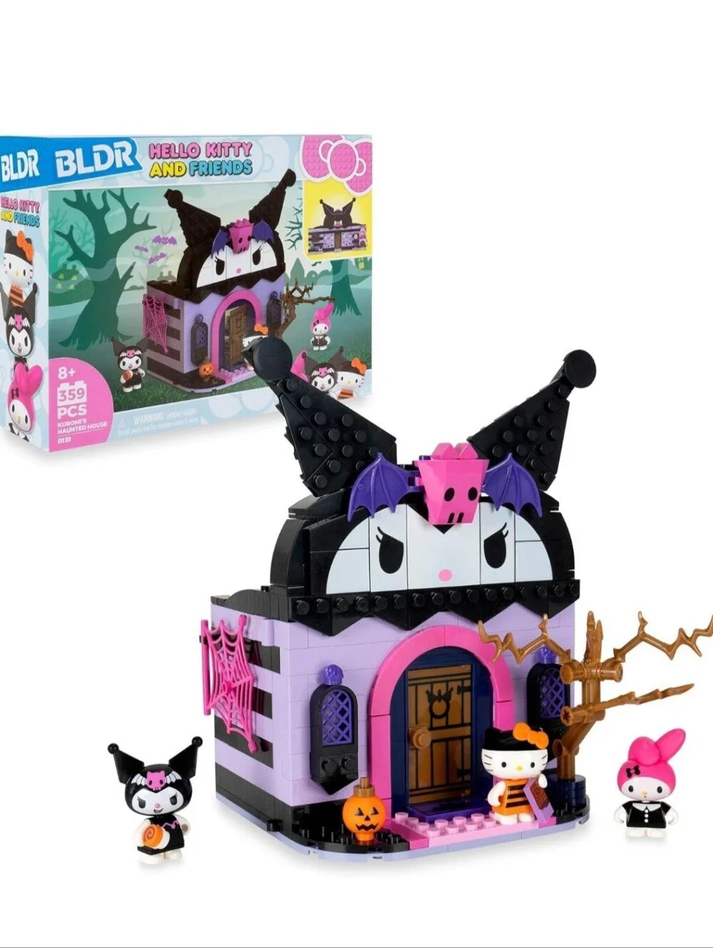 Hello Kitty & Friend Sanrio BLDR Kuromi Haunted House 359 Piece Building Puzzle